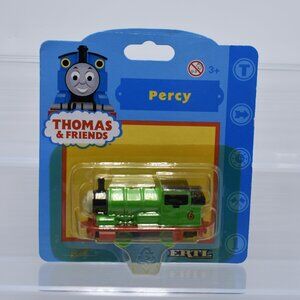 Percy 6 Green Engine ERTL Diecast Thomas & Friends Wooden Railway Train 2000 New